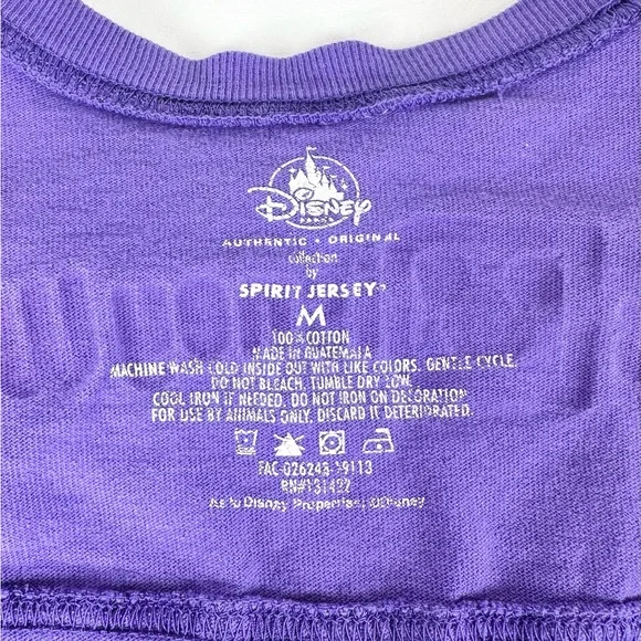 Disney Tails, WDW Spirit Jersey for Dog/Pup, Purple/Sparkle, Size Medium - Picture 9 of 9